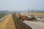 Autobahnbaustelle Neubau A44 