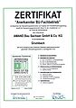 Zertifikat Bauen für den Umweltschutz AMAND Bau Sachsen GmbH & Co. KG