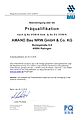 Präqualifikation AMAND Bau NRW GmbH & Co. KG Ratingen